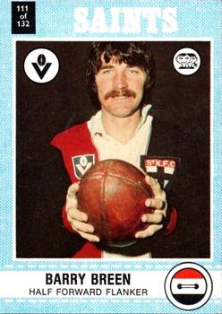 1977 Scanlens VFL #111 Barry Breen Front